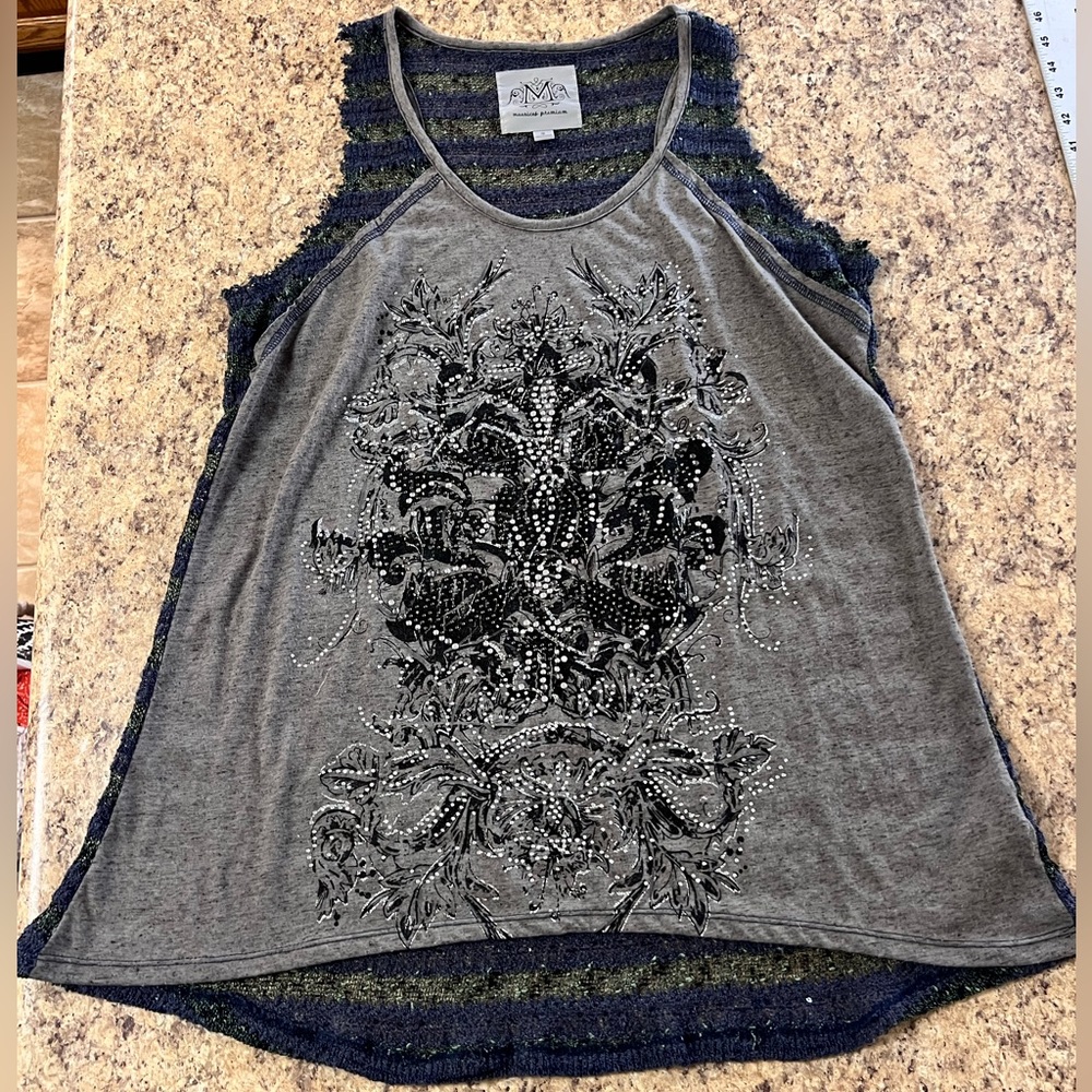 NWOT beautiful Maurices Premium bling tank top
